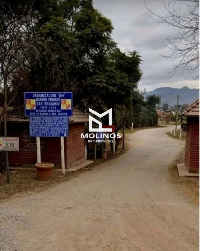TERRENO EN VENTA. B° SAN BENJAMIN 