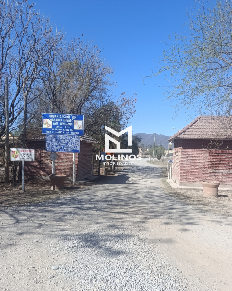 TERRENO EN VENTA. B° SAN BENJAMIN 